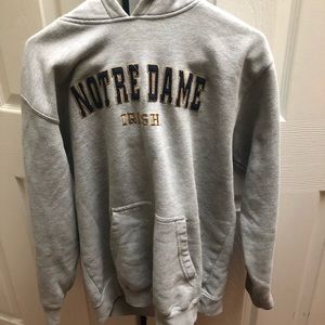 Notre Dame hoodie.